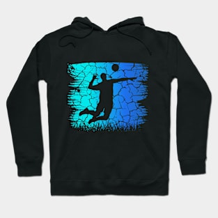 Travel back in time with beach volleyball - Retro Sunsets shirt featuring a player! Hoodie